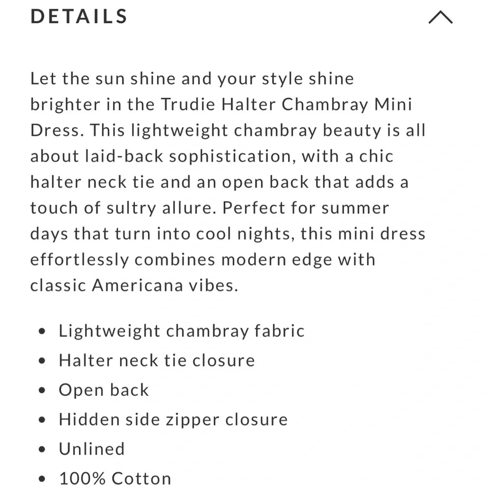 VICI Denim Halter Dress - Picture 5 of 6